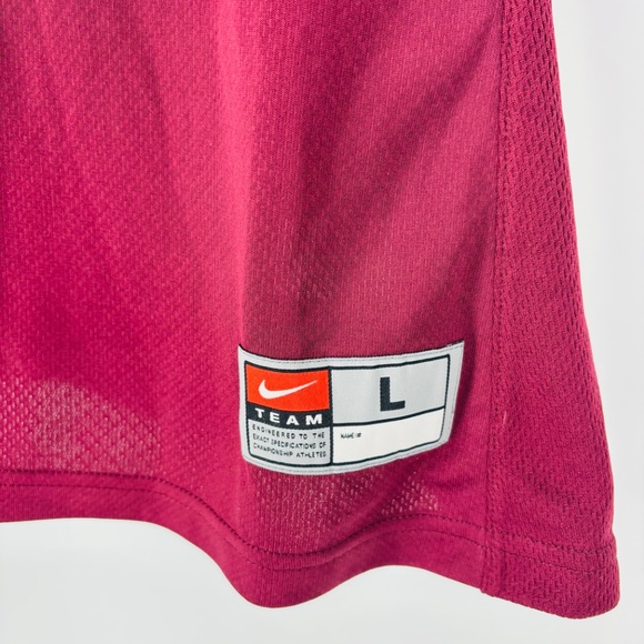 New Nike Men's Basketball Jersey Size L Burgundy /White Authentic Athletic Wear! - Picture 5 of 6